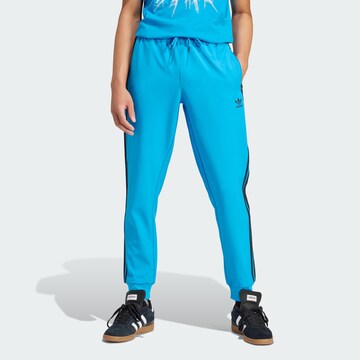 Effilé Pantalon 'SST Bonded' ADIDAS ORIGINALS en bleu : devant