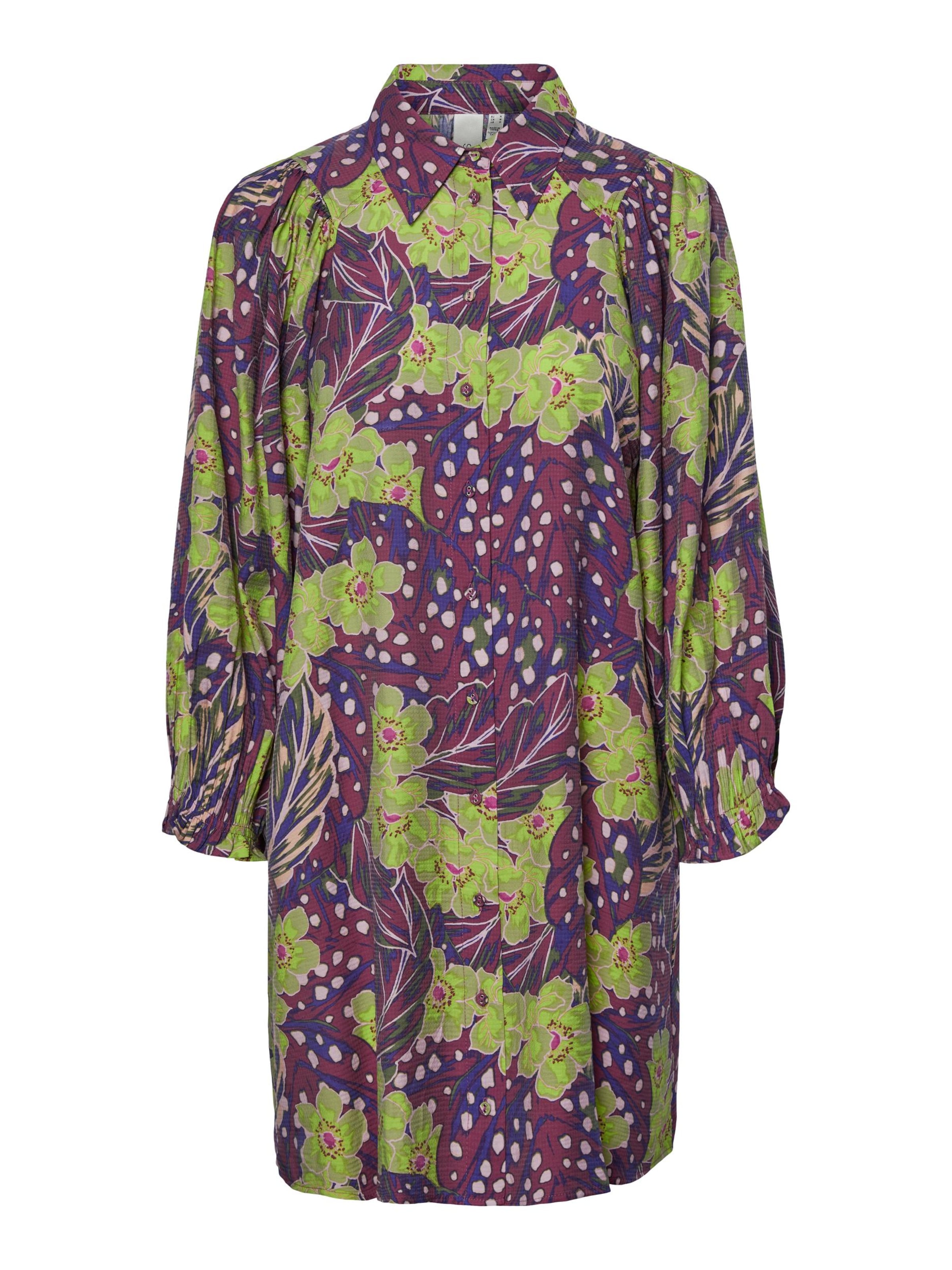 YAS Blousejurk 'EMILI' in Lila: voorkant