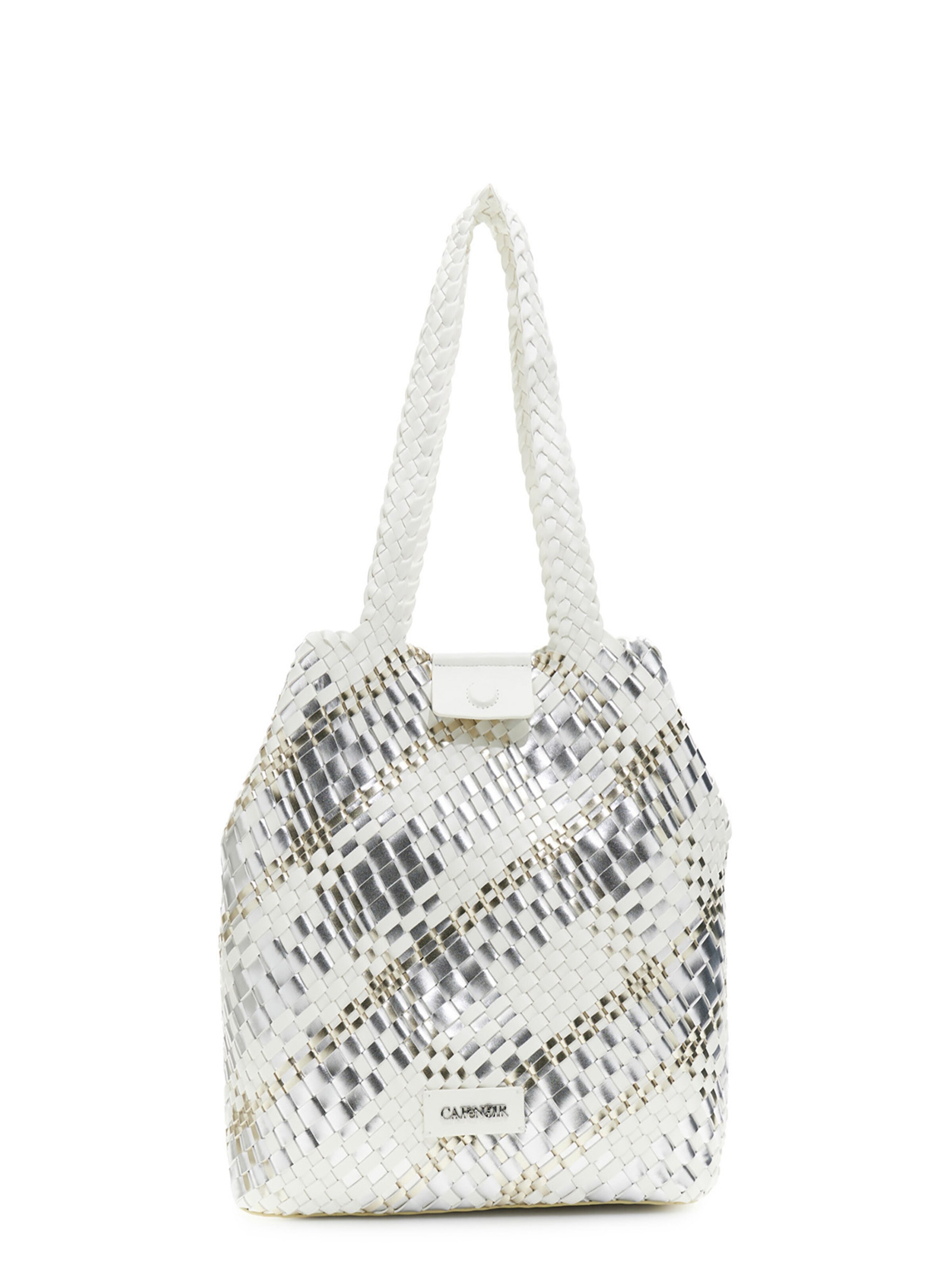 Borsa a spalla in One Size CAFè NOIR di colore grigio / bianco, Visualizzazione prodotti
