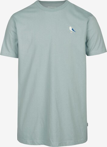 Cleptomanicx Shirt 'Embro Gull' in Blue: front