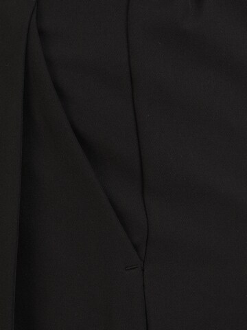 Pieces Tall - Pierna ancha Pantalón plisado 'FARRAH' en negro
