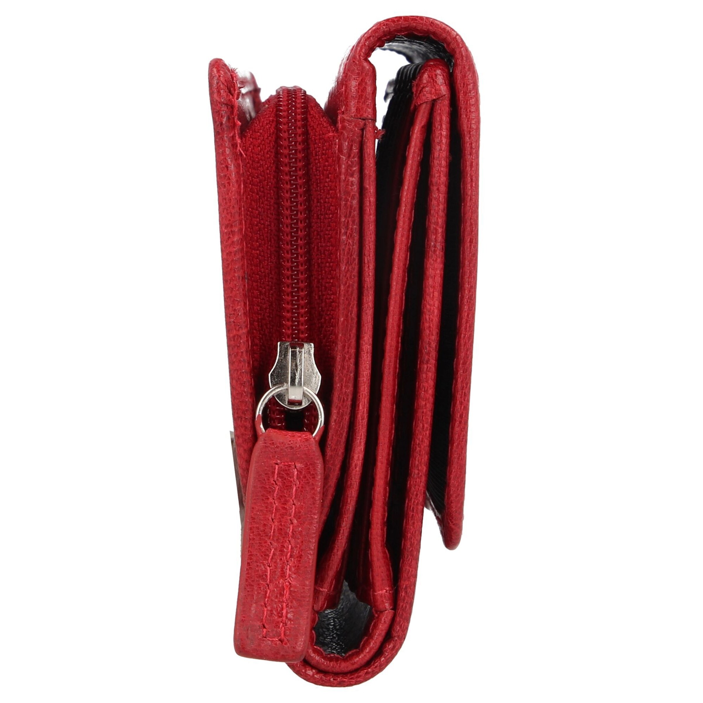 Portamonete 'Donna Aurona' di mano in rosso