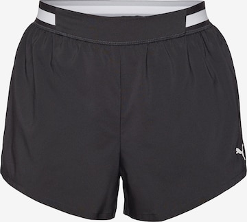 PUMAregular Sportske hlače 'Floral Ribbo' - crna boja: prednji dio