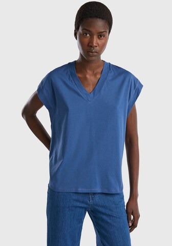 UNITED COLORS OF BENETTON Shirt in Blue: front