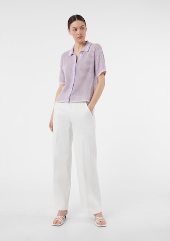 comma casual identity Gebreid vest in Lila