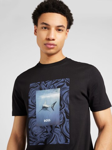 BOSS Shirt 'Te_Tucan' in Zwart