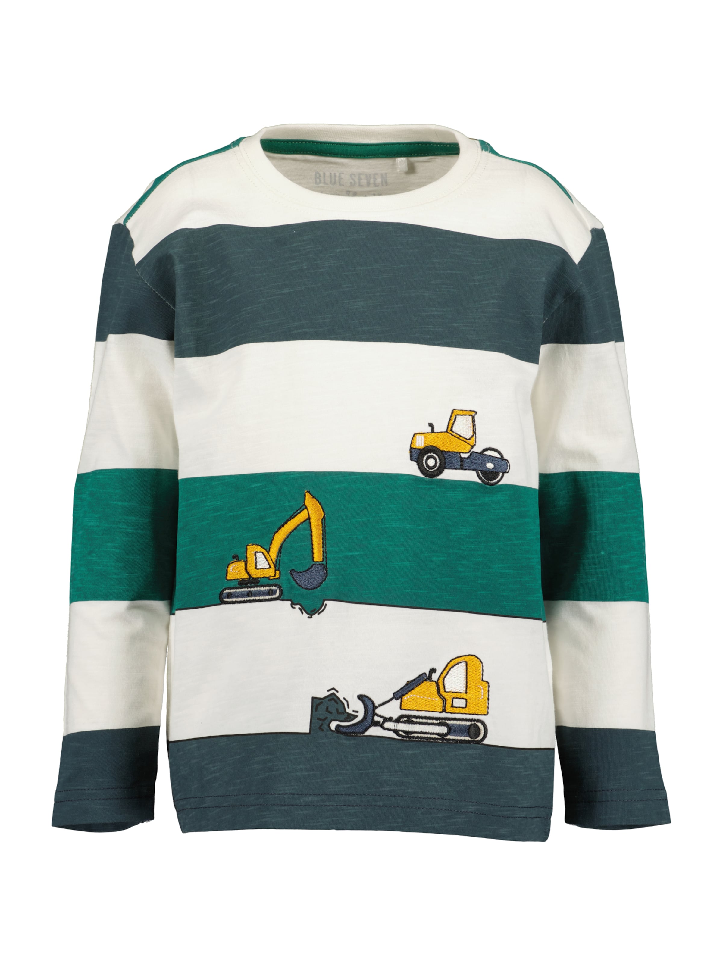 BLUE SEVEN Shirt in Curry / Petrol / Emerald / Off white, Item view