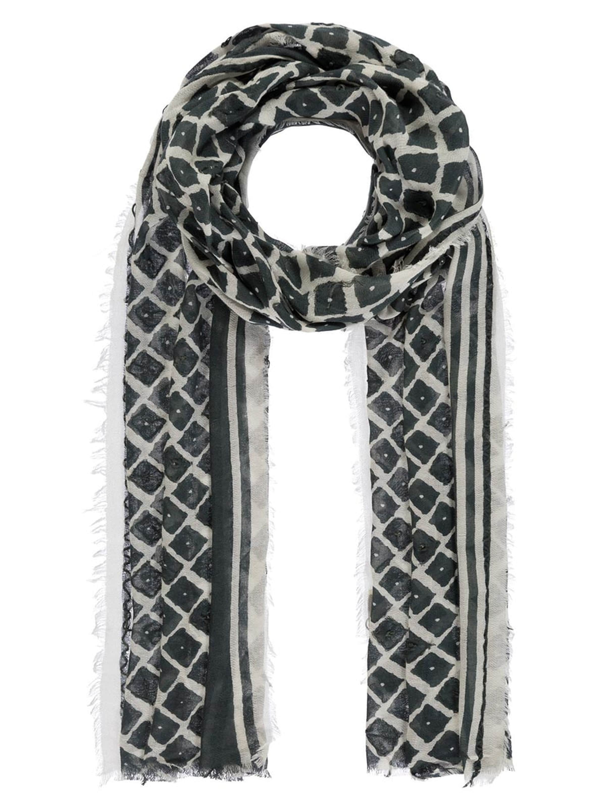 Passigatti Wrap 'Schal Herren mit Stickereien' in Black: front