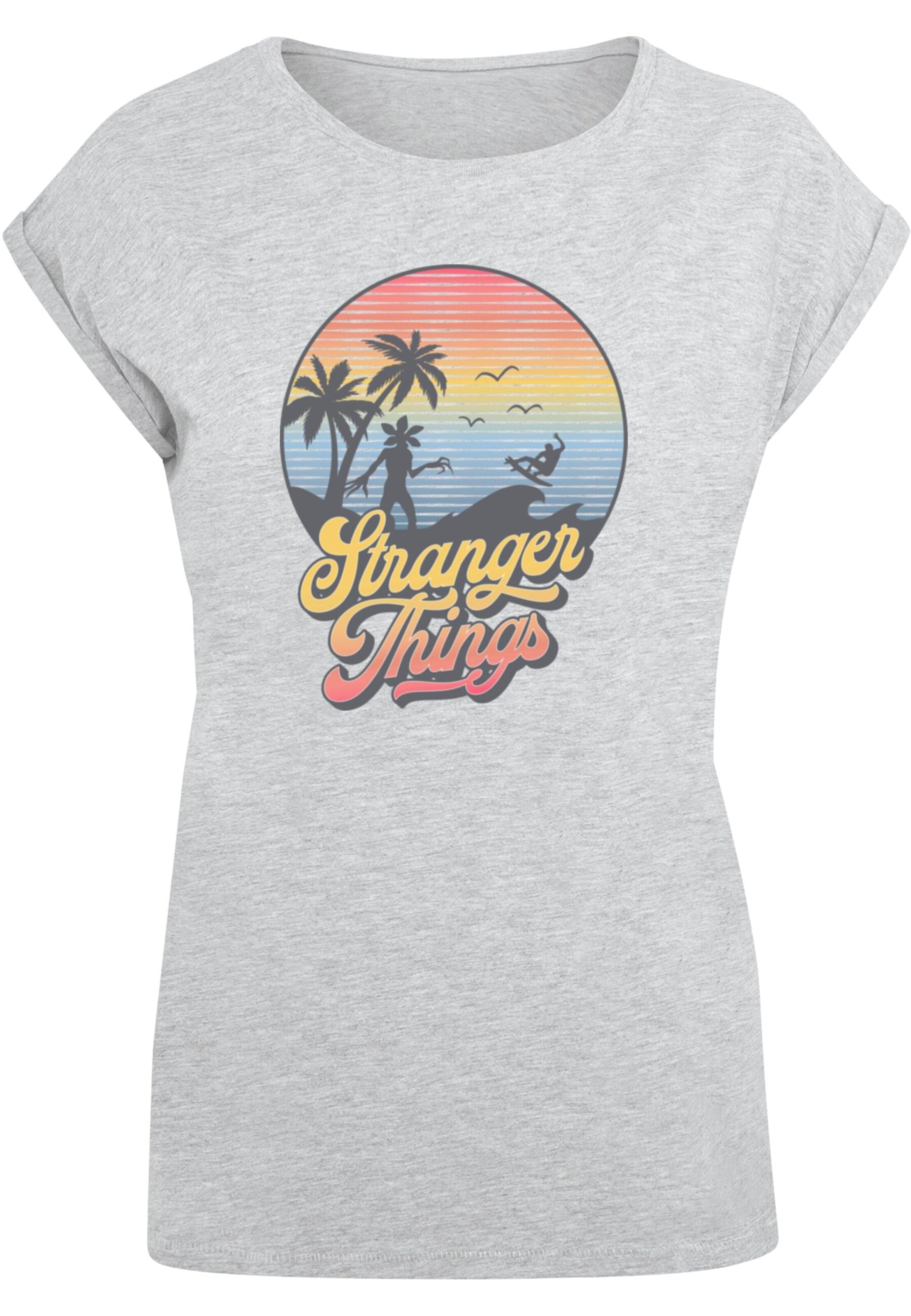 T-shirt 'Stranger Things - LA' ABSOLUTE CULT en gris : devant