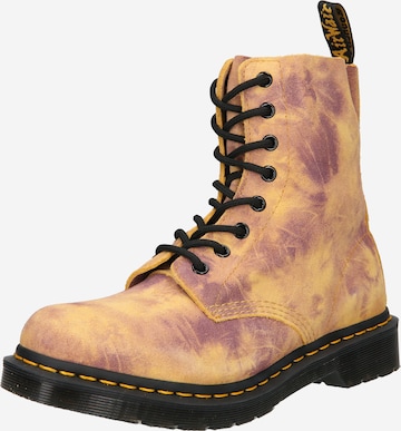 Dr. Martens Lace-Up Ankle Boots 'Pascal' in Yellow: front