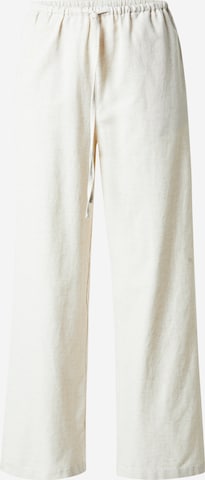 VILA Loosefit Broek in Wit: voorkant