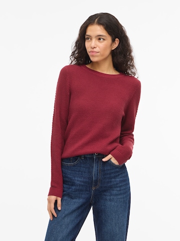 VILA Tröja 'VIDALO' i röd: framsida