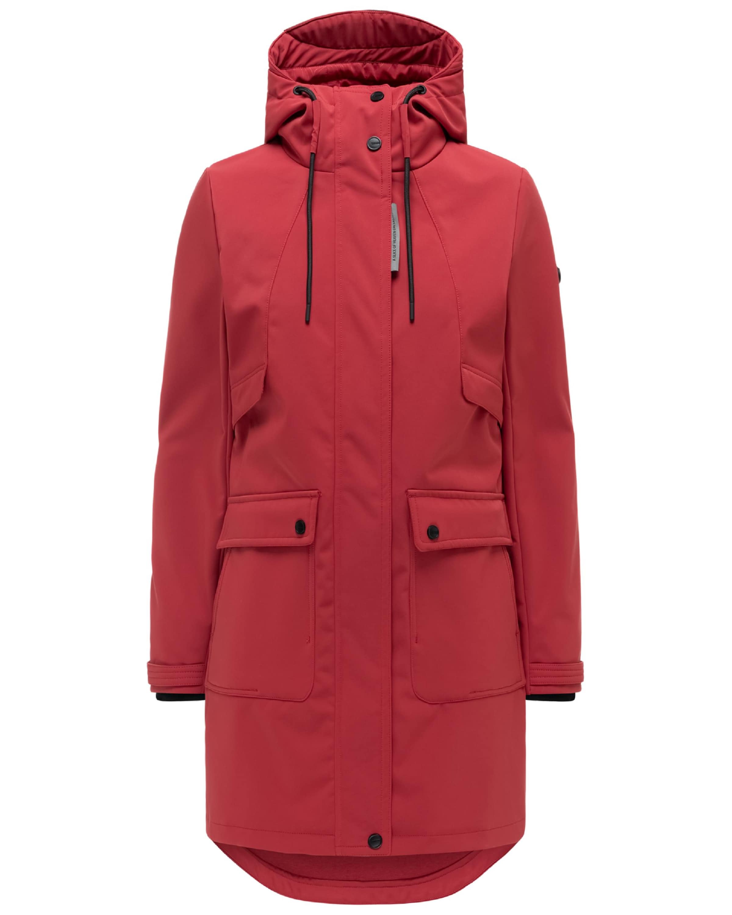 Manteau fonctionnel 'Morgennebel 14' NAVAHOO en rouge : devant