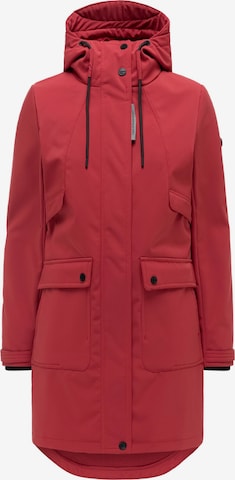Manteau fonctionnel 'Morgennebel 14' NAVAHOO en rouge : devant