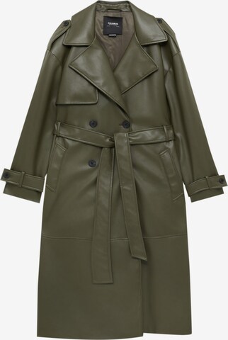 Pull&Bear Between-seasons coat in Green: front