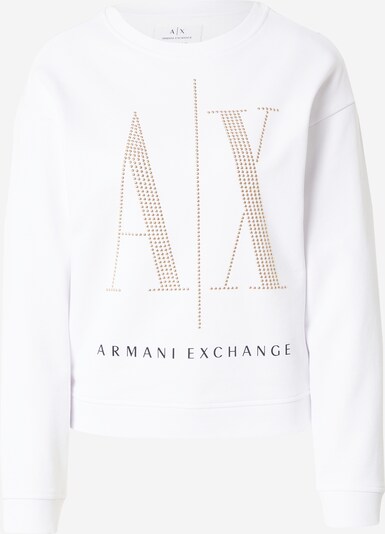 ARMANI EXCHANGE Sweatshirt i guld / sort / hvid, Produktvisning