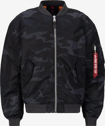 ALPHA INDUSTRIES Talvitakki 'MA-1 CS' värissä musta: etupuoli