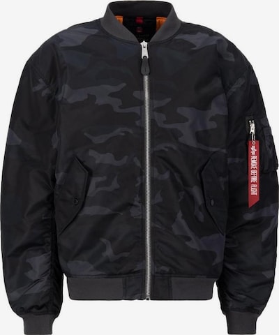Žieminė striukė 'MA-1 CS' iš ALPHA INDUSTRIES, spalva – pilka / raudona / juoda, Prekių apžvalga