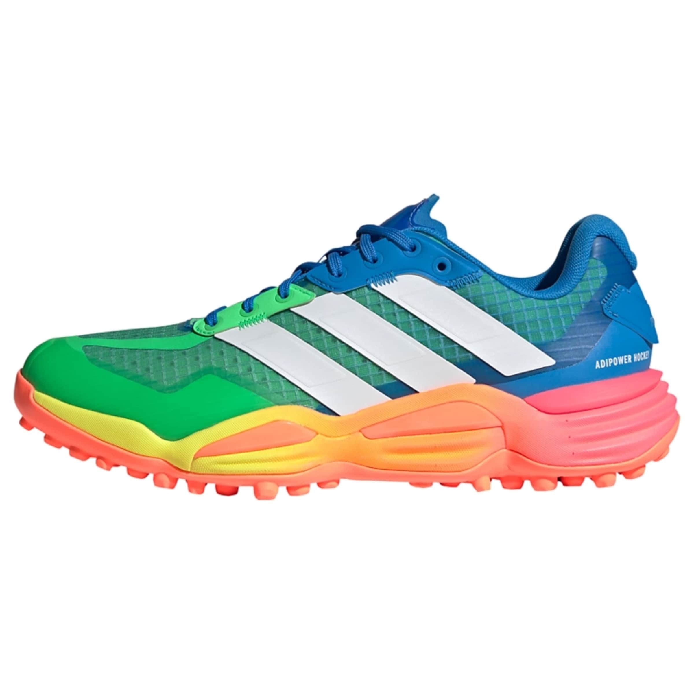 ADIDAS PERFORMANCE Sportschuh 'Adipower 4' in 37-37,5 in blau / limette / lachs / offwhite, Produktansicht