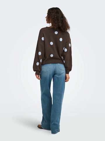 ONLY Pullover 'ONLRICA' in Braun