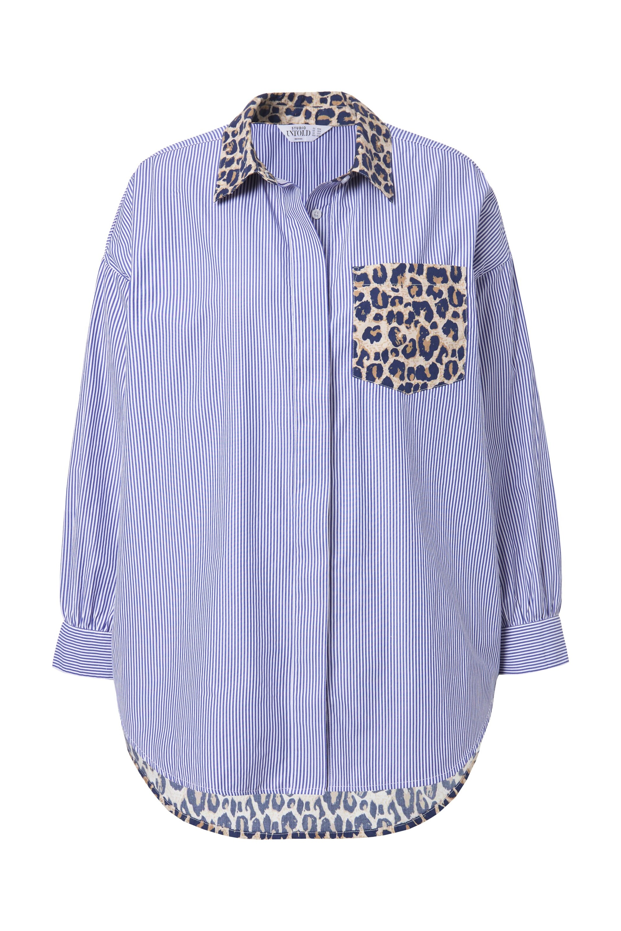 Studio Untold Bluse in Blau: Vorderseite