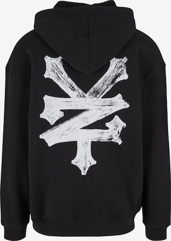 ZOO YORK Zip-Up Hoodie in Black