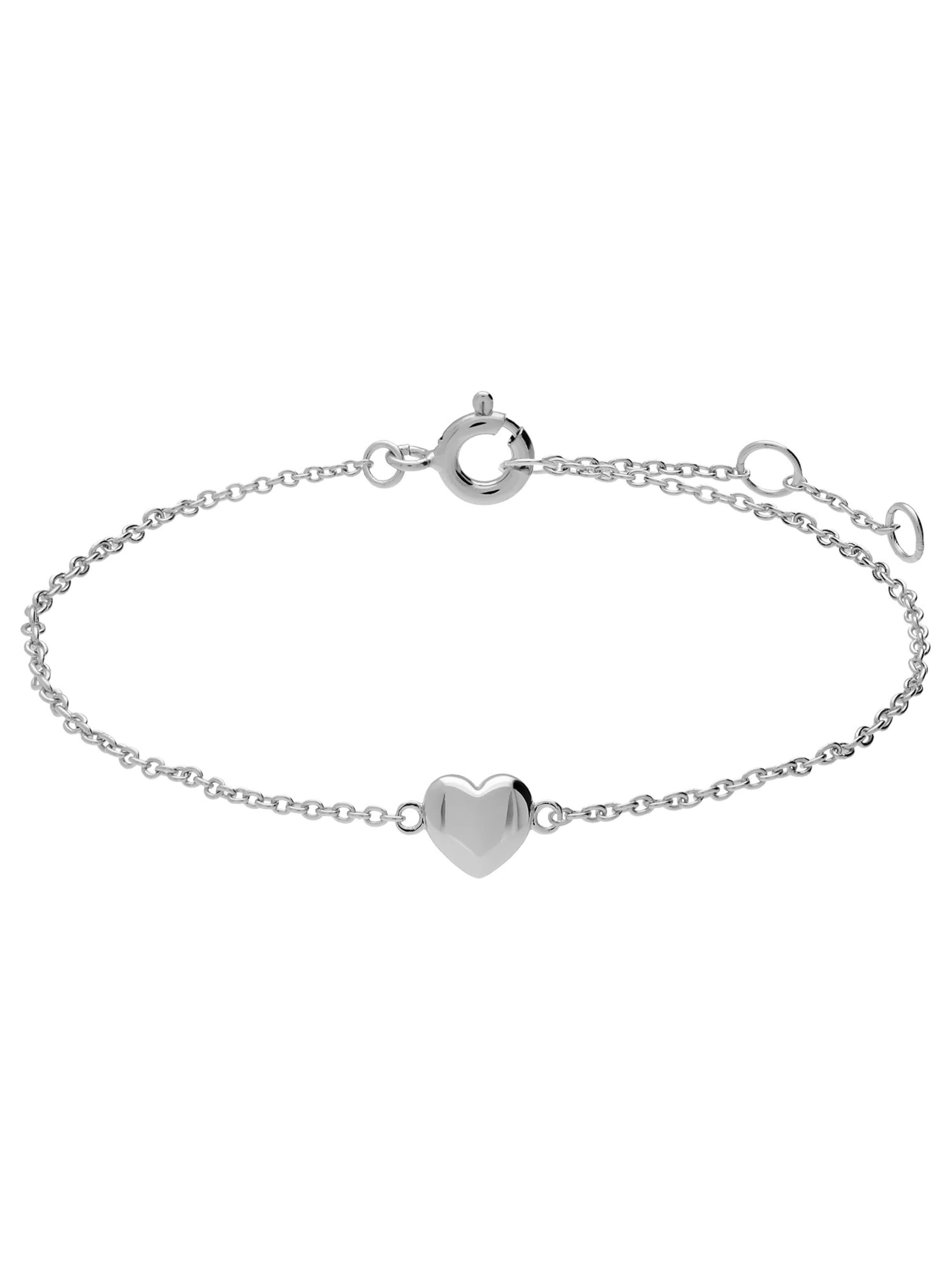 Lucardi Bracelet 'Minimalistisch' in Silver: front