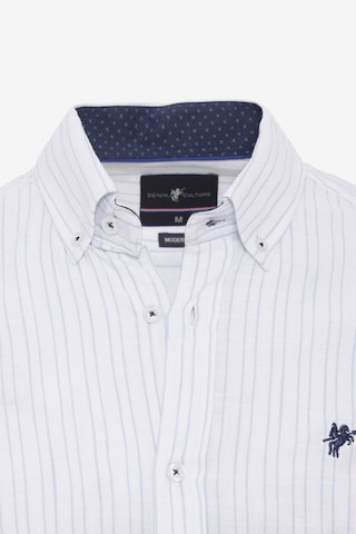 DENIM CULTURE Regular fit Button Up Shirt ' ANTOINE ' in White