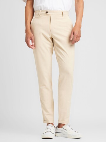 Les Deux Regular Chino 'Como' in Beige: voorkant