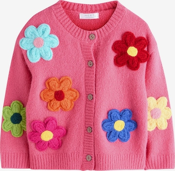 Next Neuletakki värissä vaaleanpunainen: etupuoli