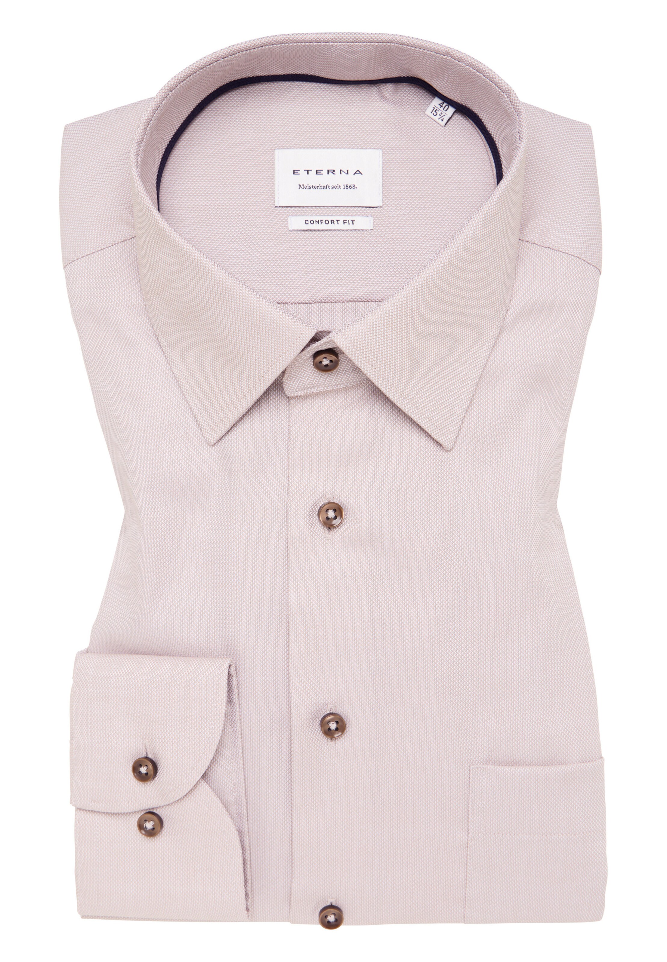 ETERNA Comfort fit Business Shirt in Beige
