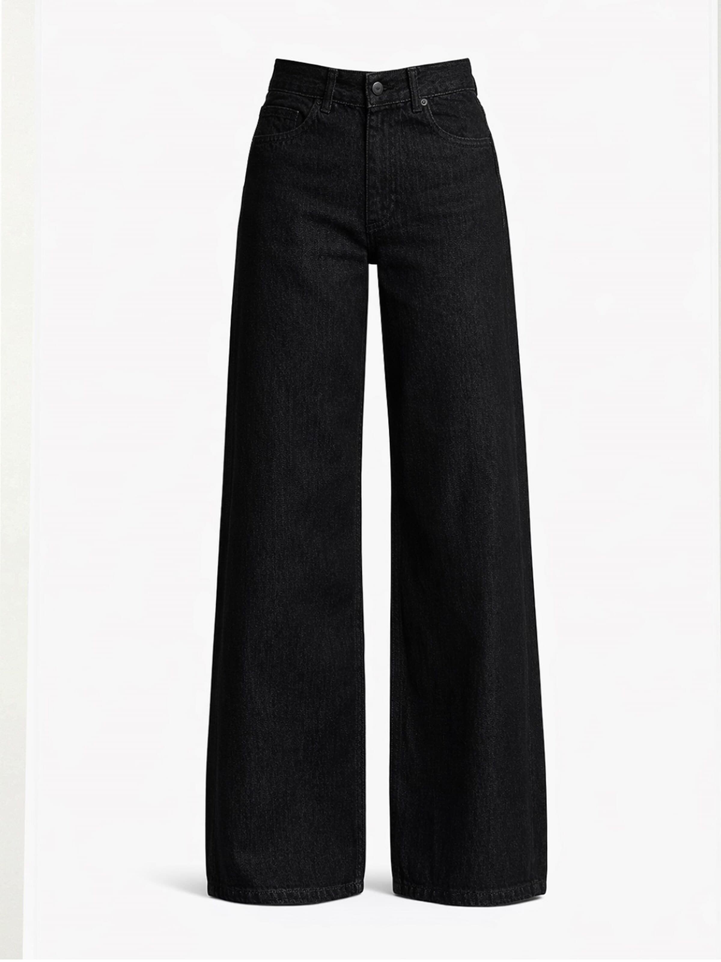 IT'S BASIC Wide leg Jeans 'Palazzo Mid Rise Jeans' in Grey: front