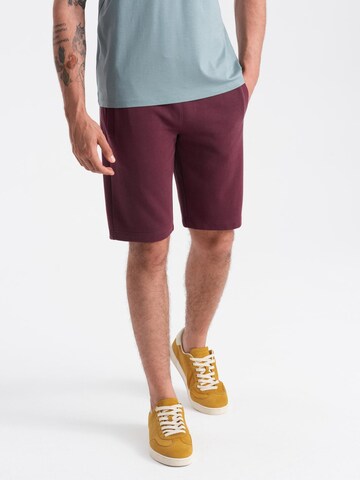 Pantalon Ombre en rouge : devant
