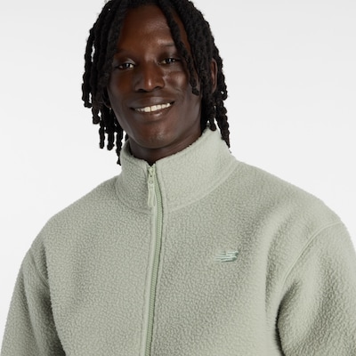 new balance Fleecejacke in L in hellgrün, Produktansicht