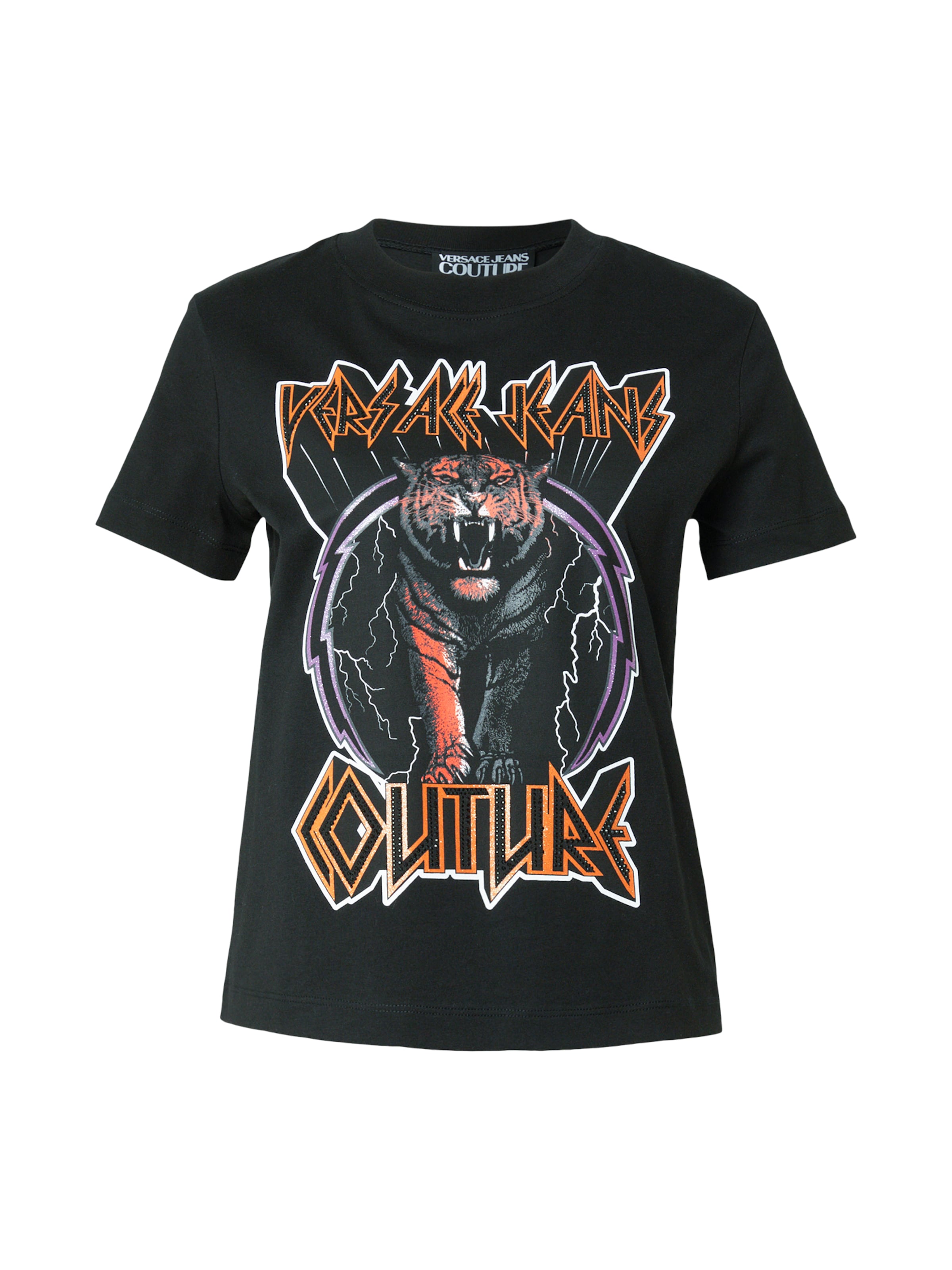 Maglietta di Versace Jeans Couture in nero: frontale