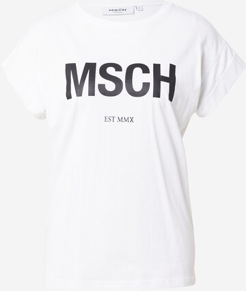 MSCH COPENHAGEN T-shirt 'Alva' i vit: framsida