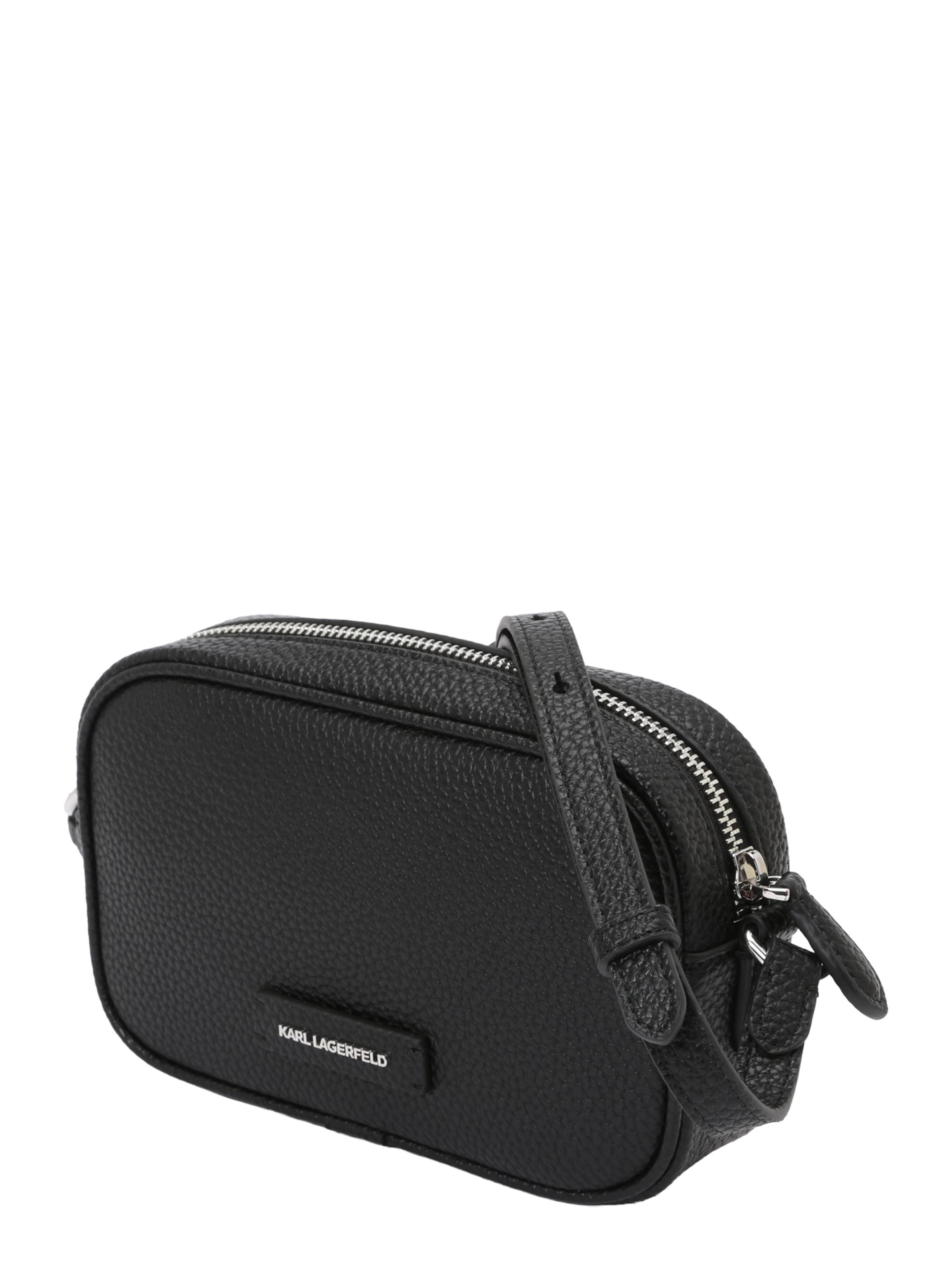 Karl Lagerfeld Crossbody Bag 'IKON PEBBLE' in Black