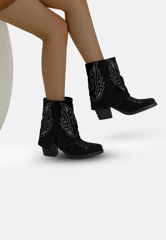Elara Comwboystøvler i sort