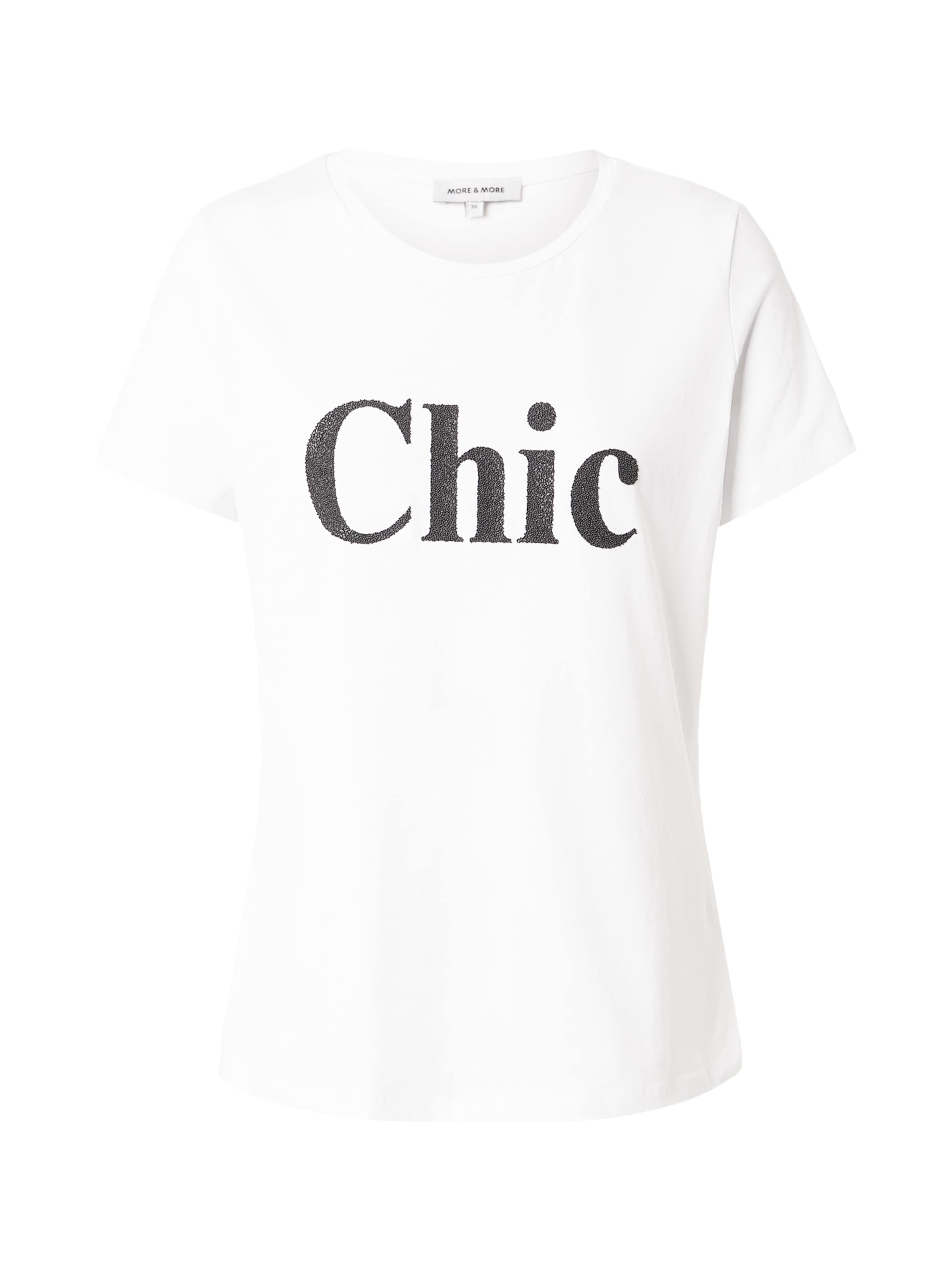 Tricou de la MORE & MORE pe alb: față