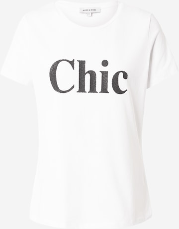 Tricou de la MORE & MORE pe alb: față