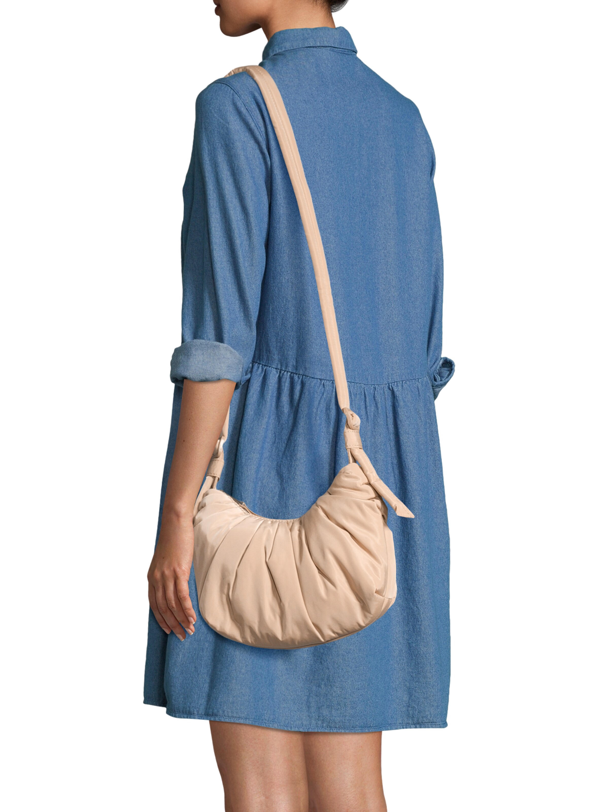 TOPSHOP Чанта с презрамки 'Cian' в кафяво: отпред