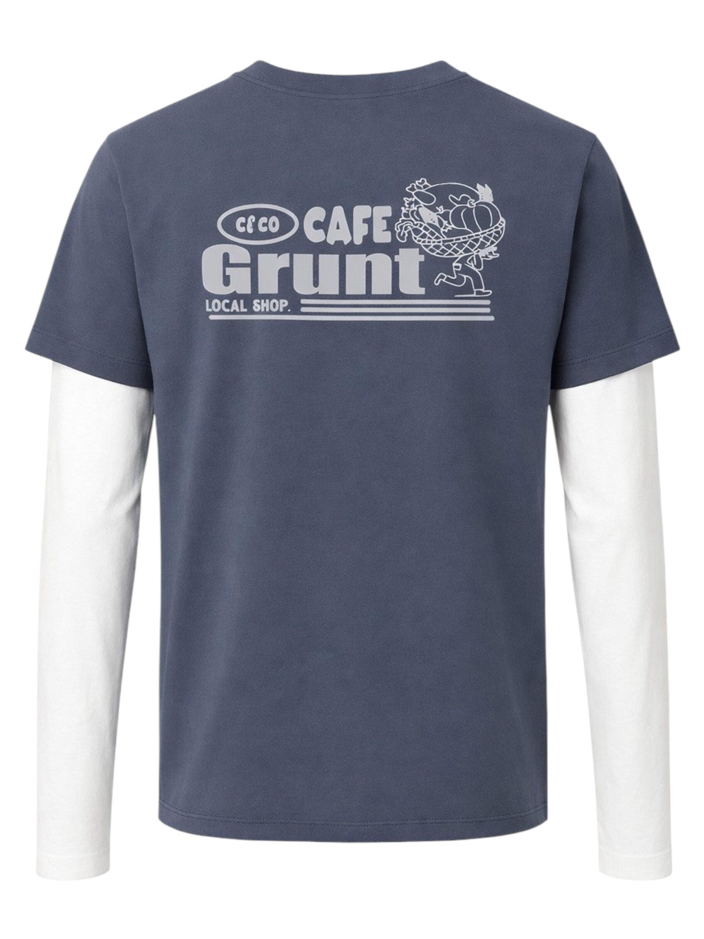 GRUNT Shirt 'GRUNT GRANTO LS TEE ist ein stylisches Langarmshirt für Jungen'‌‌‌‌ in Grau