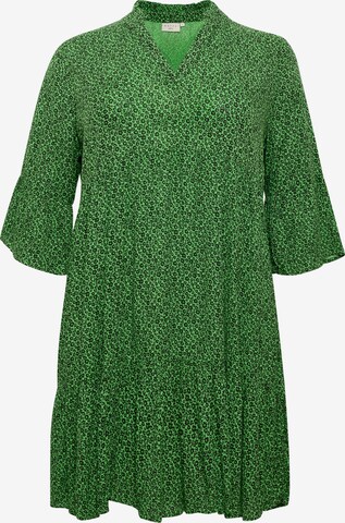 KAFFE CURVE Dress 'Isma' in Green: front