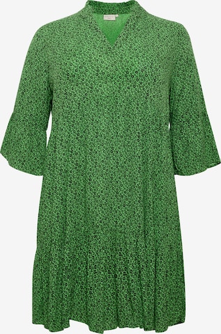 Robe 'Isma' KAFFE CURVE en vert : devant