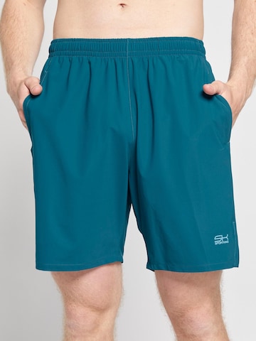 SPORTKIND Workout Pants 'Performance' in Green: front