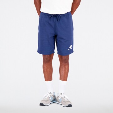 new balance Regular Pants in Blue: front