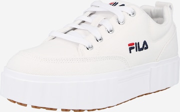 FILA Platform trainers in White: front