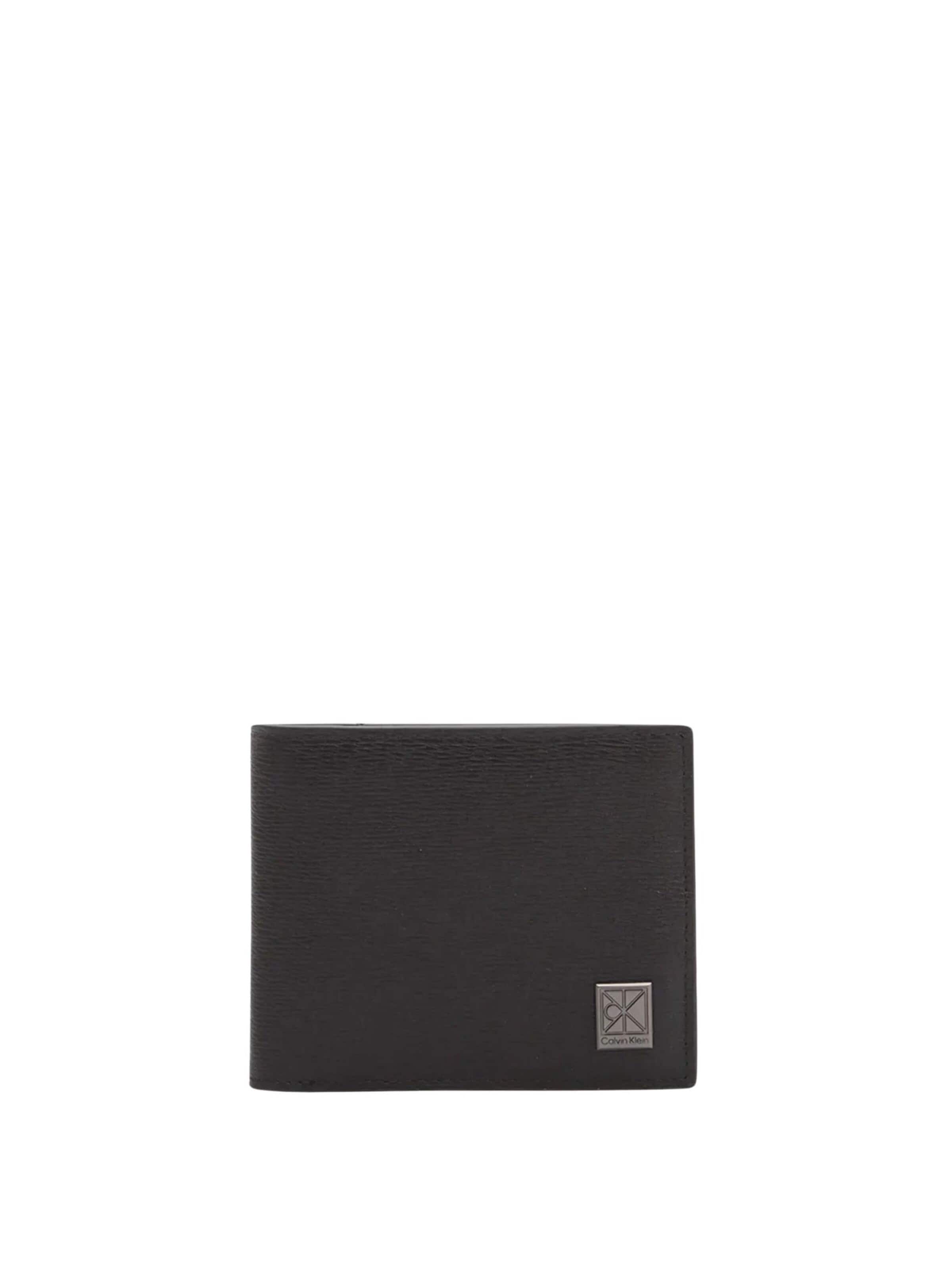 Portamonete 'EMBLEM HW BILLFOLD Portafoglio' di Calvin Klein in nero: frontale