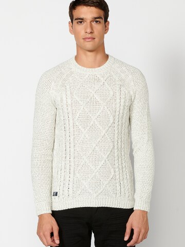 KOROSHI Sweater in White: front