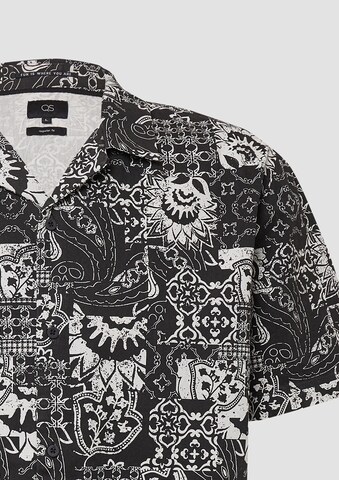 QS Regular Fit Hemd in Schwarz